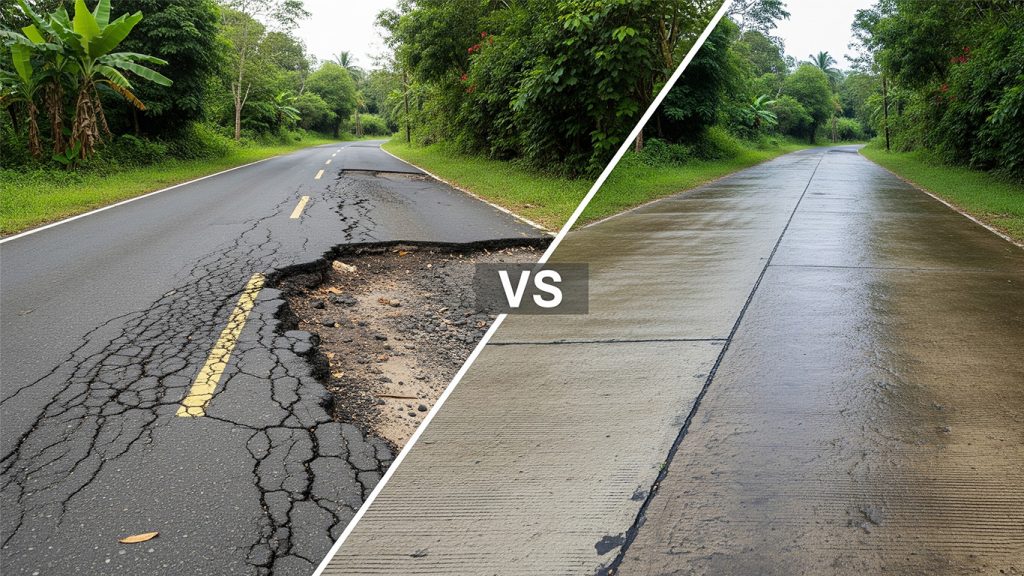 kekuatan aspal dan beban kendaraan